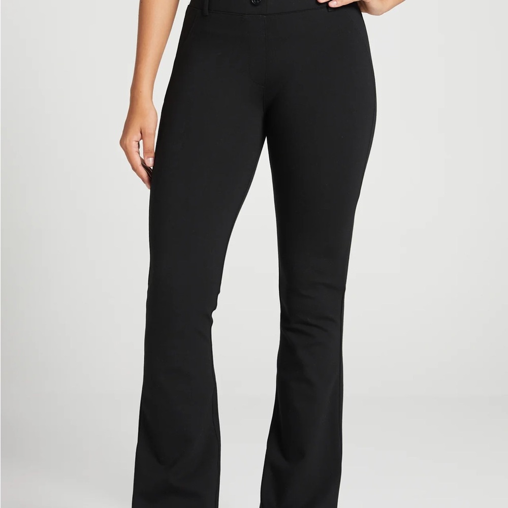 Betabrand Black DPYP Straight Dress Yoga Pants